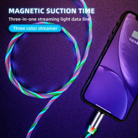 Thumbnail for Magnetic Absorption LED Flowing Light Fast Charging Cable
