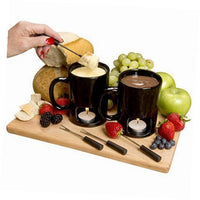 Thumbnail for Set of 2 Fondue Mugs With 8 Votives, 4 Forks