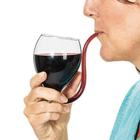 Thumbnail for 2Pcs Wine Glass Built-in Straw