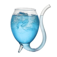 Thumbnail for 2Pcs Wine Glass Built-in Straw